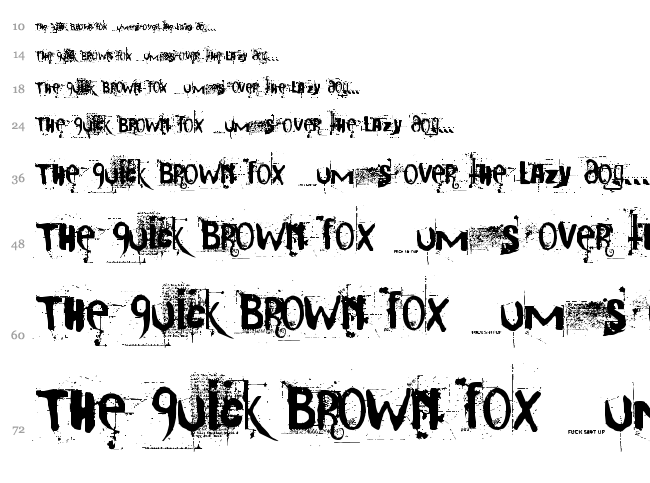 Cocaine Sans font waterfall